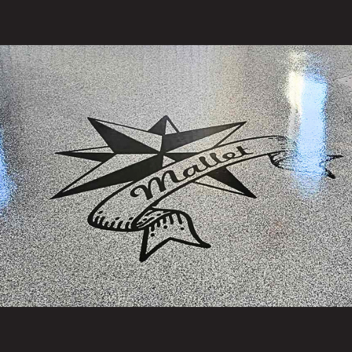 Collant / Sticker Sur plancher Flakes Epoxy