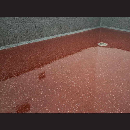 Plancher d'epoxy industrielle